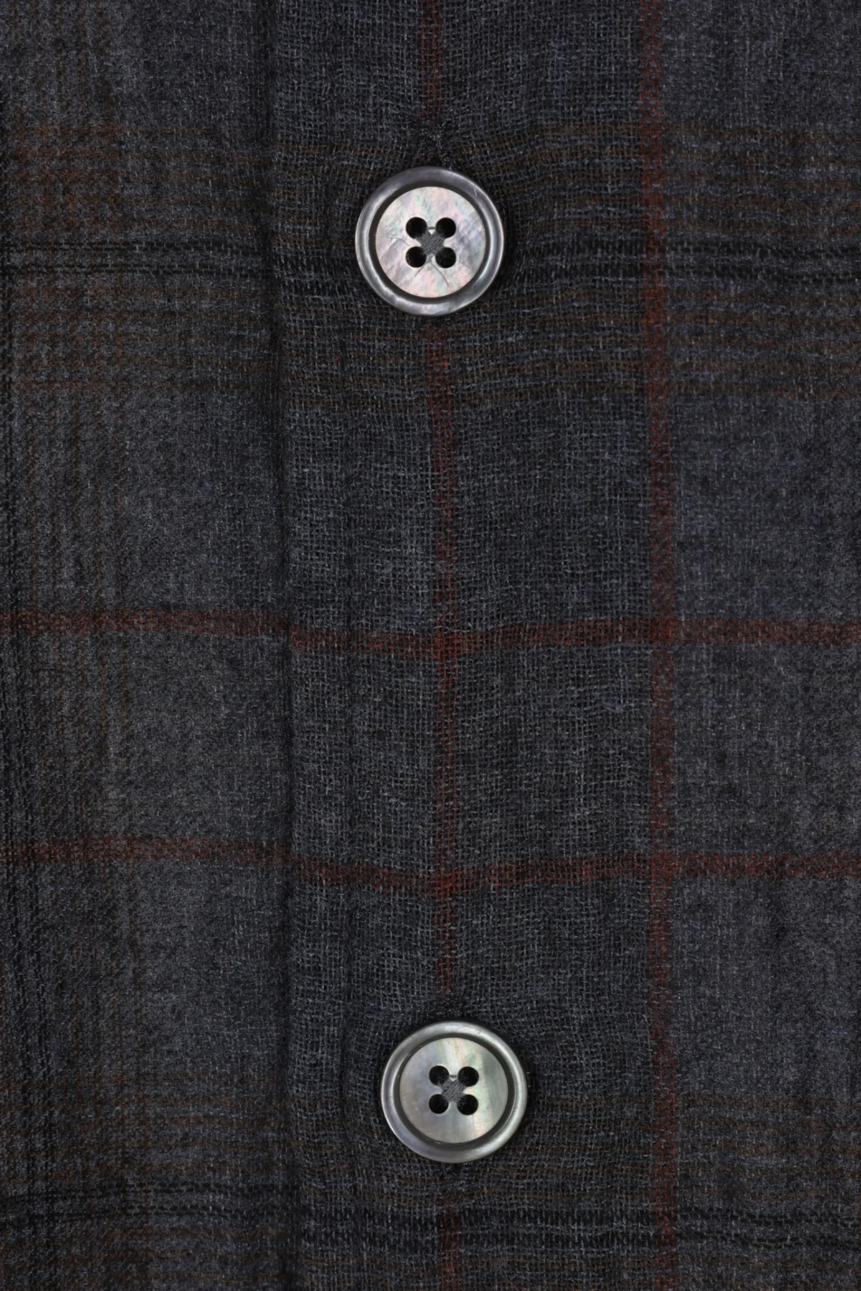 OUR LEGACY Above shirt in cotton and linen with a checkered pattern