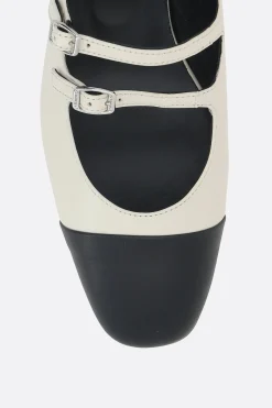 Women CAREL PARIS Abricot slingback in bicolor nappa