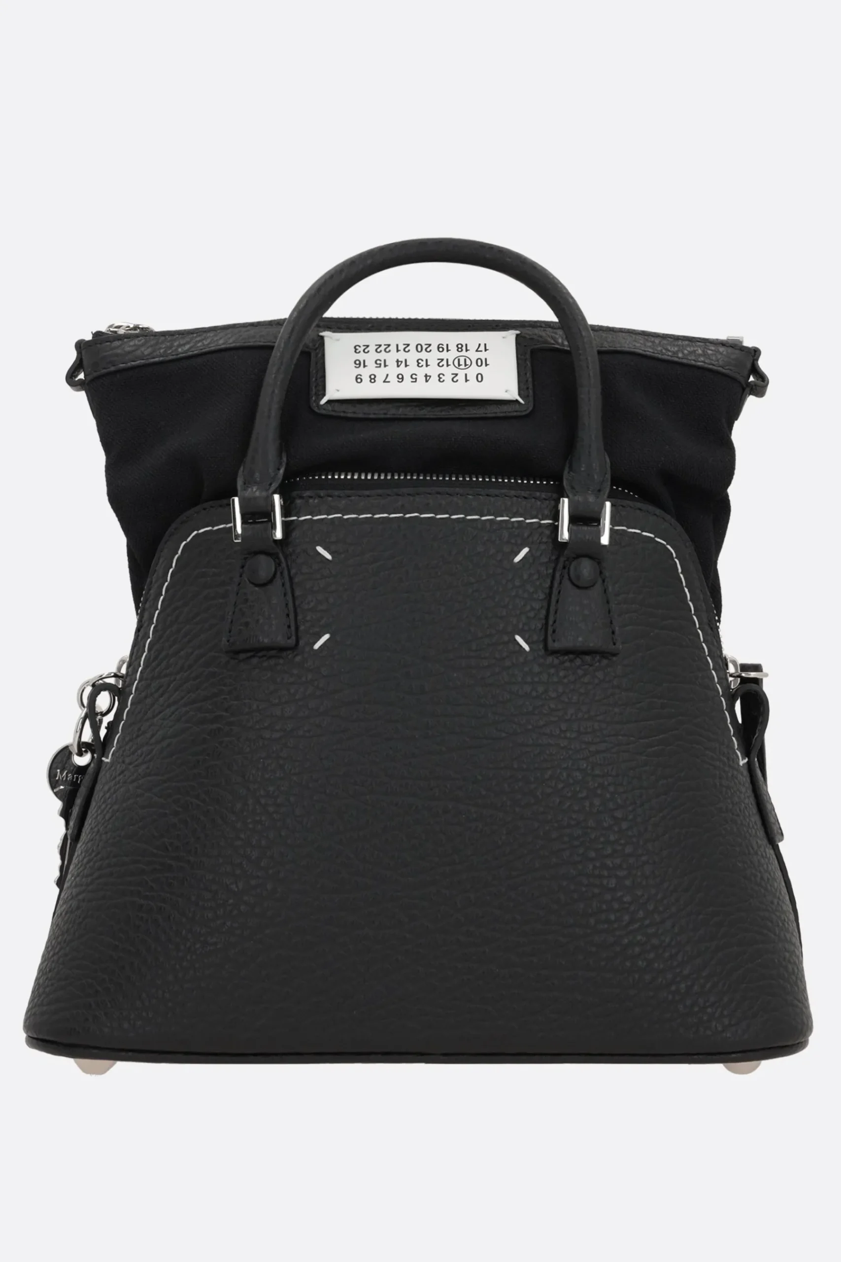 Women MAISON MARGIELA 5AC Classique mini grainy leather handbag