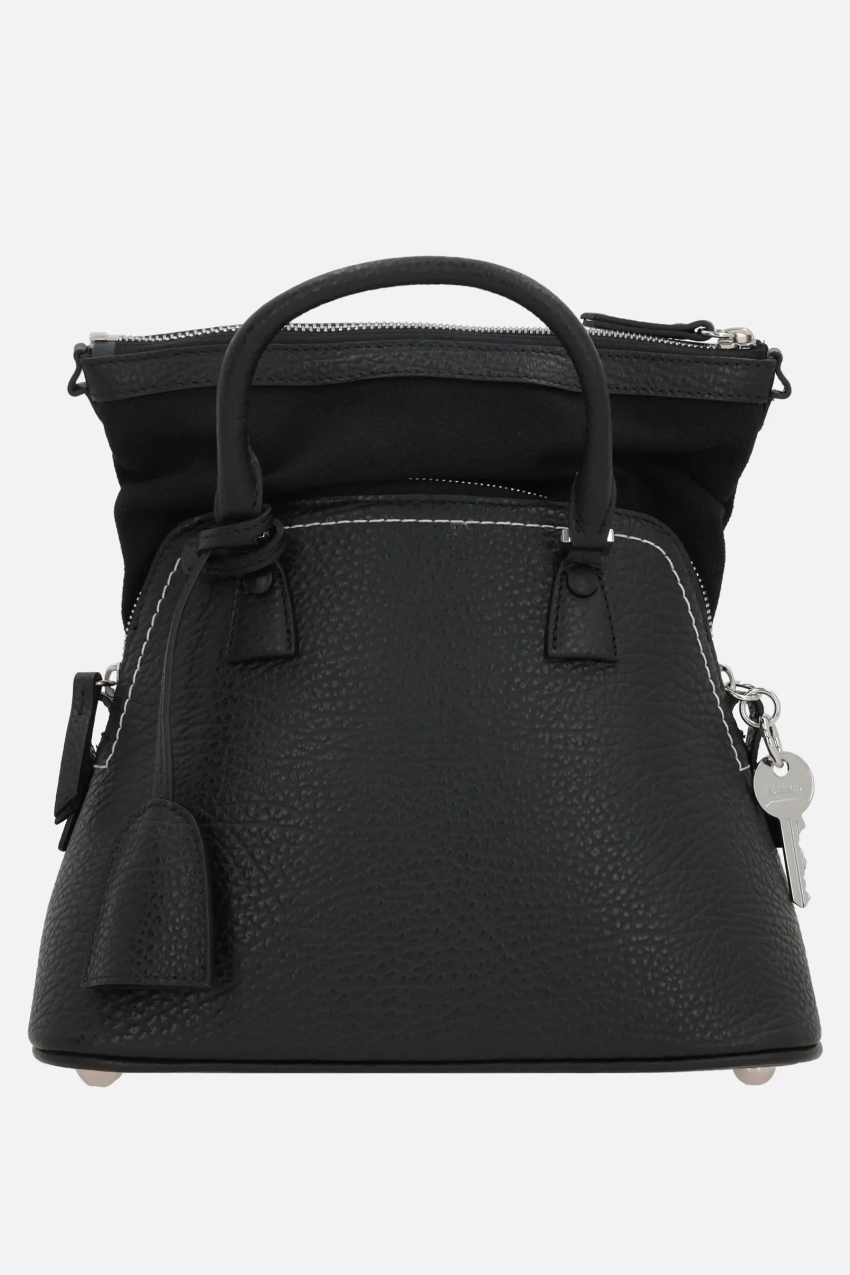 Women MAISON MARGIELA 5AC Classique mini grainy leather handbag