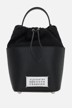 MAISON MARGIELA 5AC small grainy leather bucket bag
