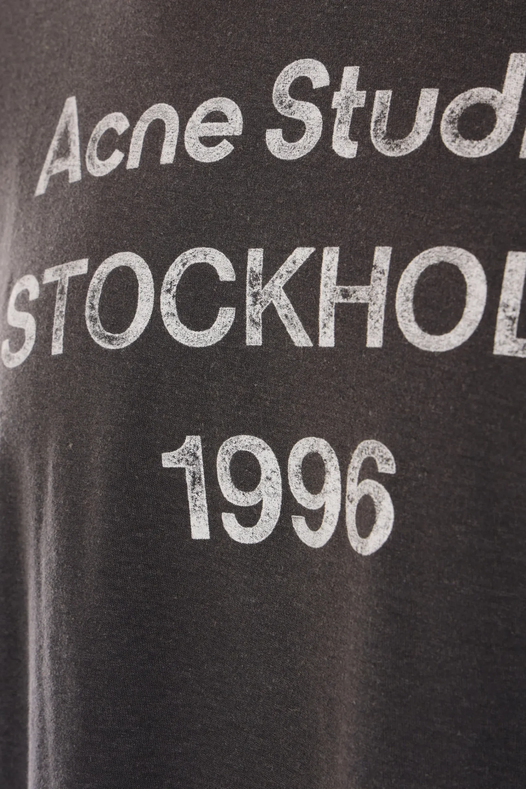 Women ACNE STUDIOS 1996 print cotton and hemp t-shirt