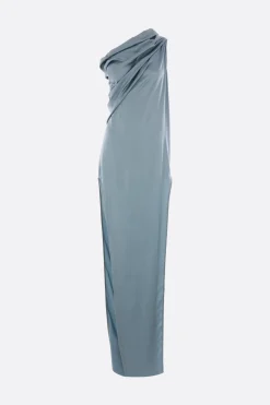 Women RICK OWENS Ahena Arrowhead one-shoulder dress in charmeuse