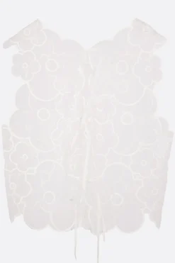 Women CECILIE BAHNSEN Alfie sleeveless top in embroidered organza