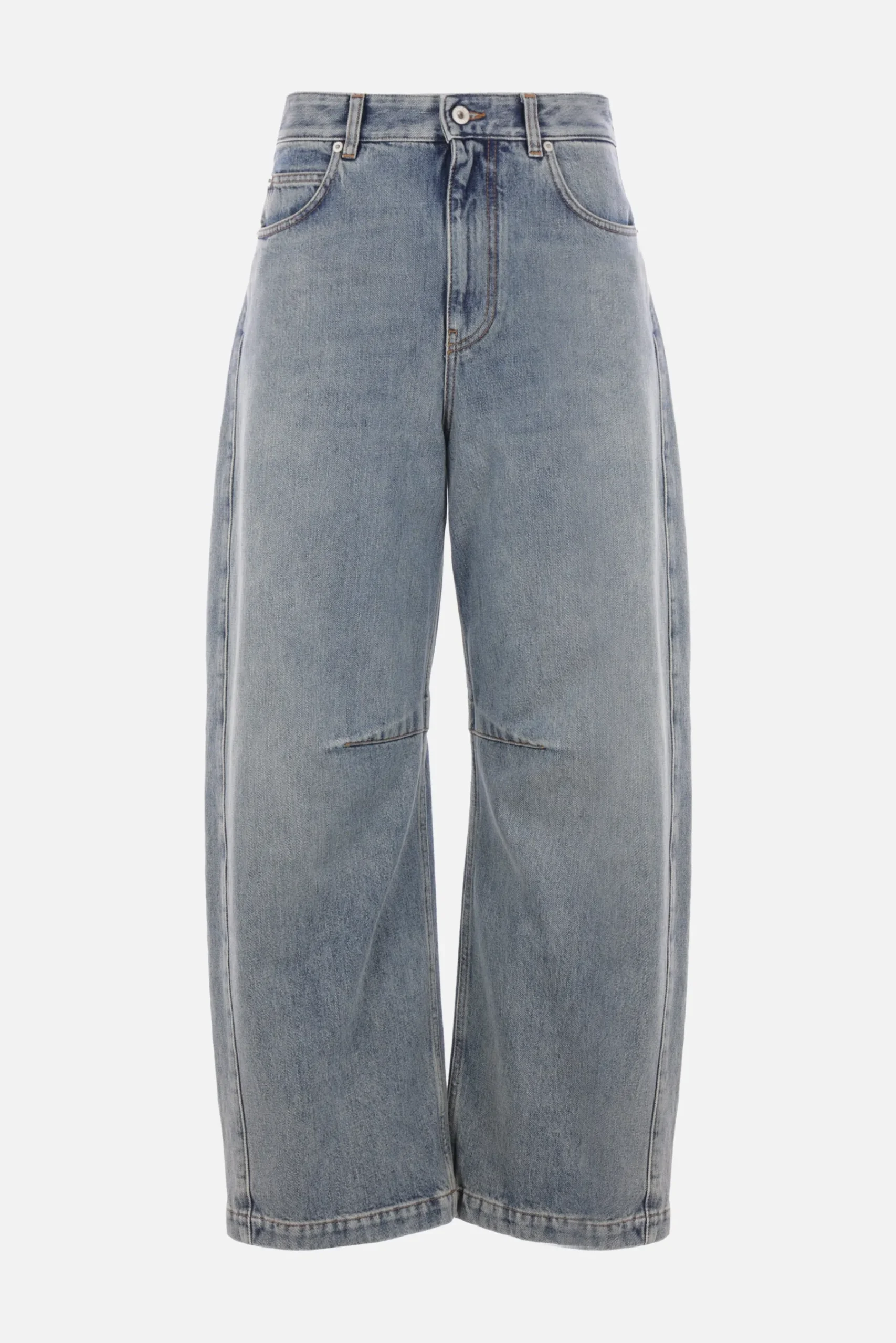 Women LOEWE Anagram barrel jeans in denim
