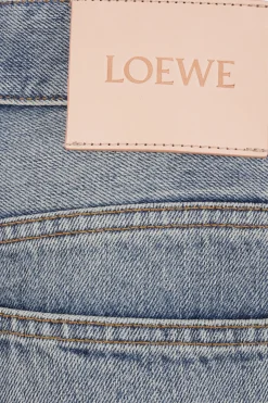 Women LOEWE Anagram barrel jeans in denim