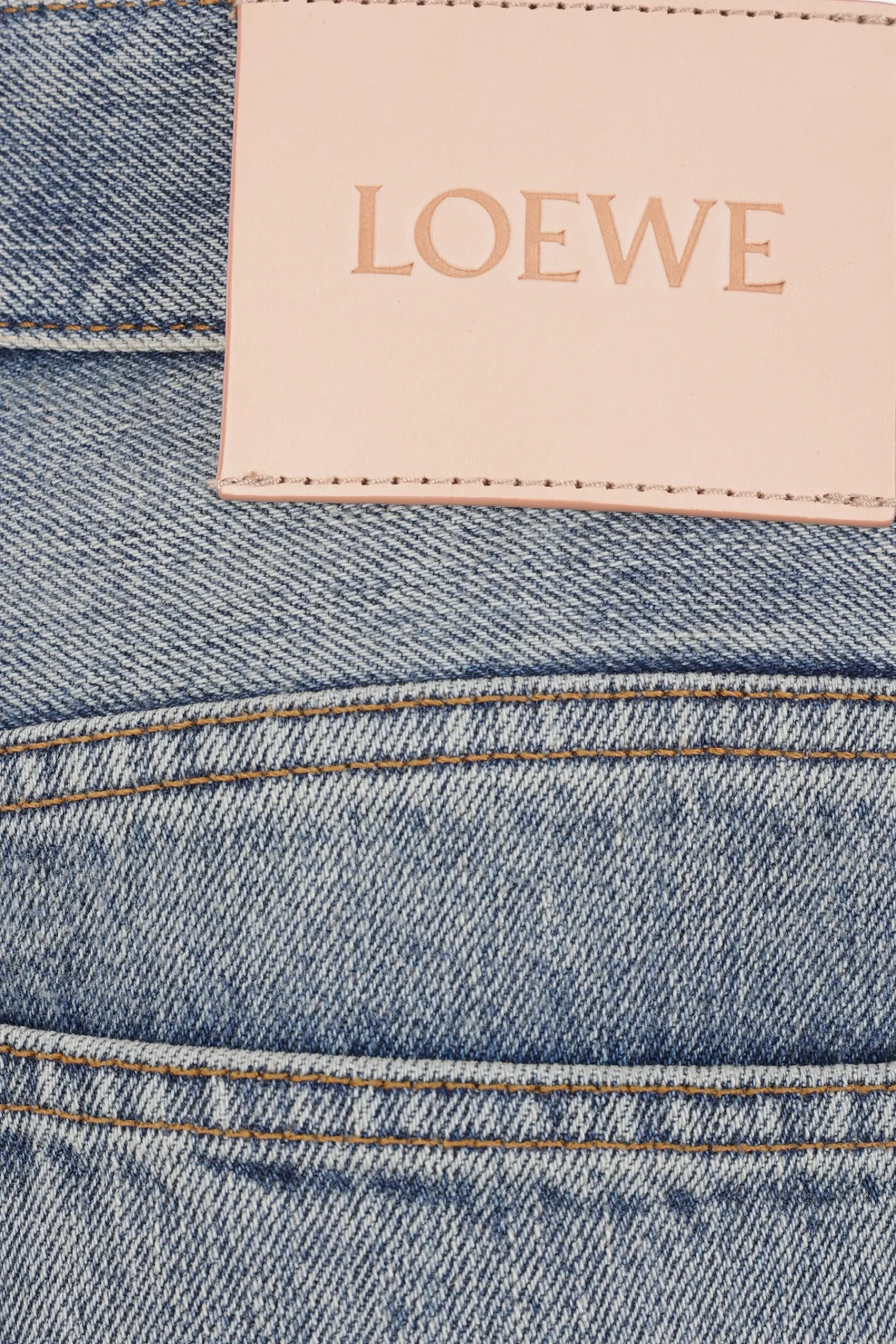 Women LOEWE Anagram barrel jeans in denim