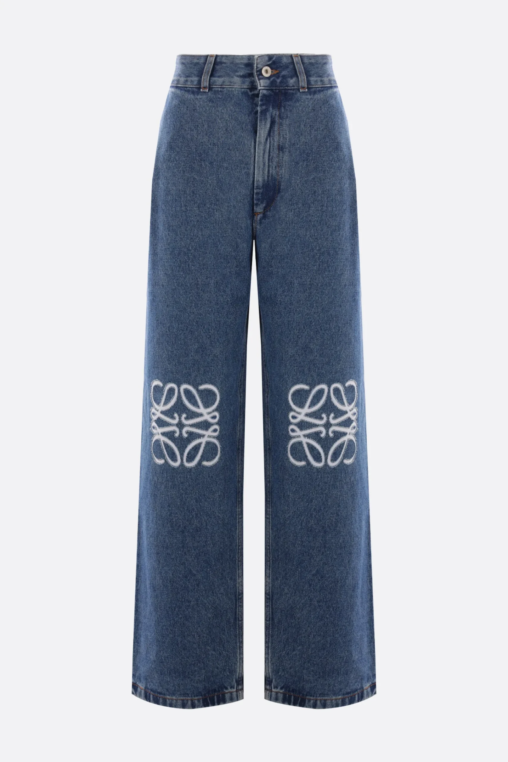 Women LOEWE Anagram denim baggy jeans