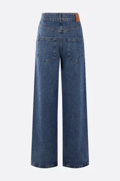 Women LOEWE Anagram denim baggy jeans