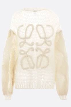 Women LOEWE Anagram mohair blend cardigan
