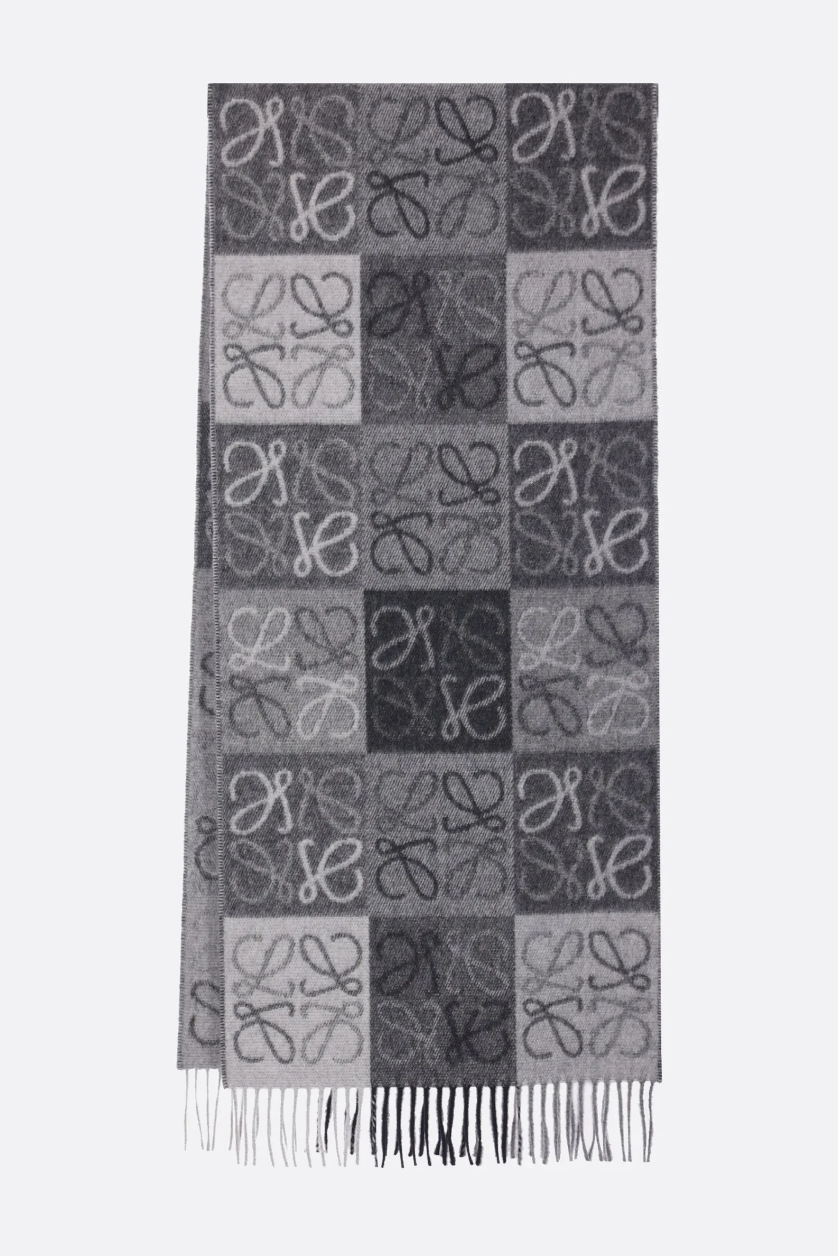 Women LOEWE Anagram scarf in wool and cashmere