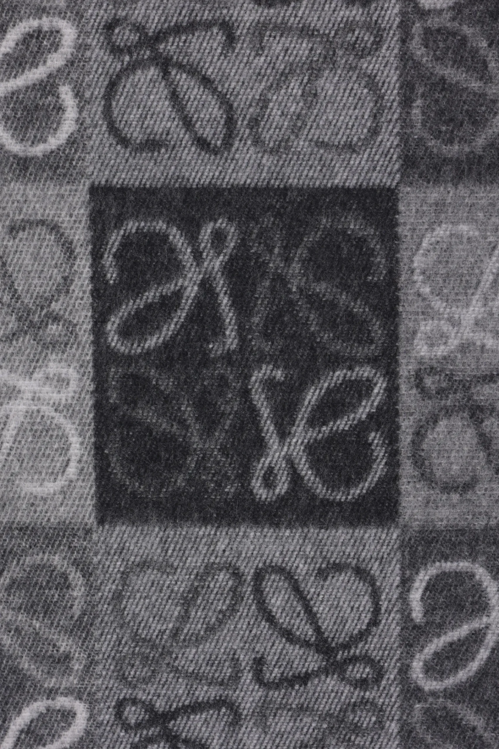 Women LOEWE Anagram scarf in wool and cashmere