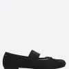 Women MM6 Anatomic satin ballerinas