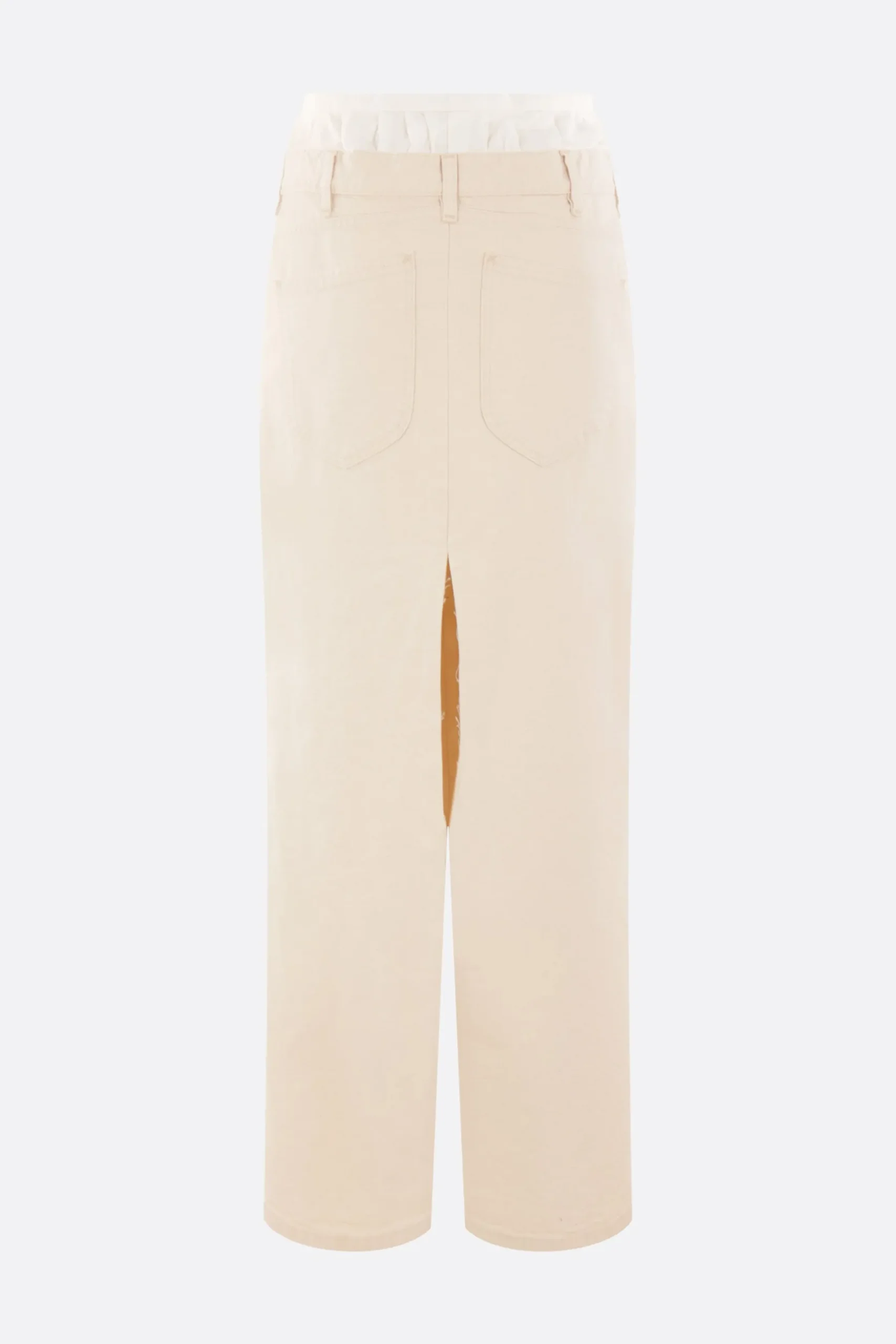Women MAISON MARGIELA Anonymity of the lining long skirt in denim