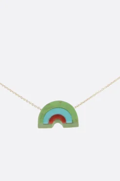 Women ALIITA Arcoiris Turquoise necklace in yellow
