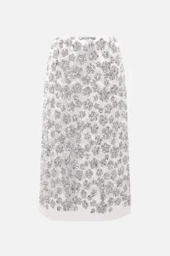 Women CECILIE BAHNSEN Ariana sequin tulle wrap skirt