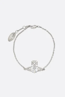 Women VIVIENNE WESTWOOD Ariella bracelet in brass with crystals