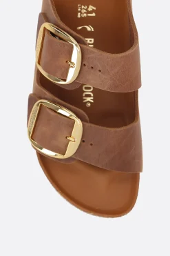 Women BIRKENSTOCK Arizona Big Buckle flat sandals in oiled leather (Narrow Fit)
