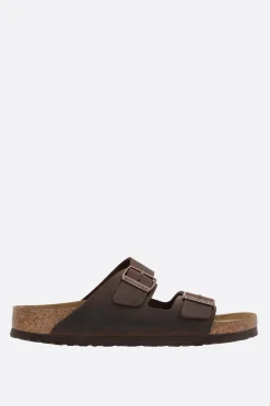 BIRKENSTOCK Arizona BS oiled leather flat sandals (Narrow Fit)