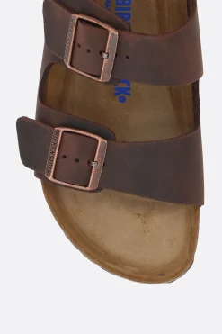 BIRKENSTOCK Arizona BS oiled leather flat sandals (Narrow Fit)
