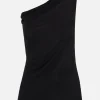 Women RICK OWENS Athena jersey one-shoulder top
