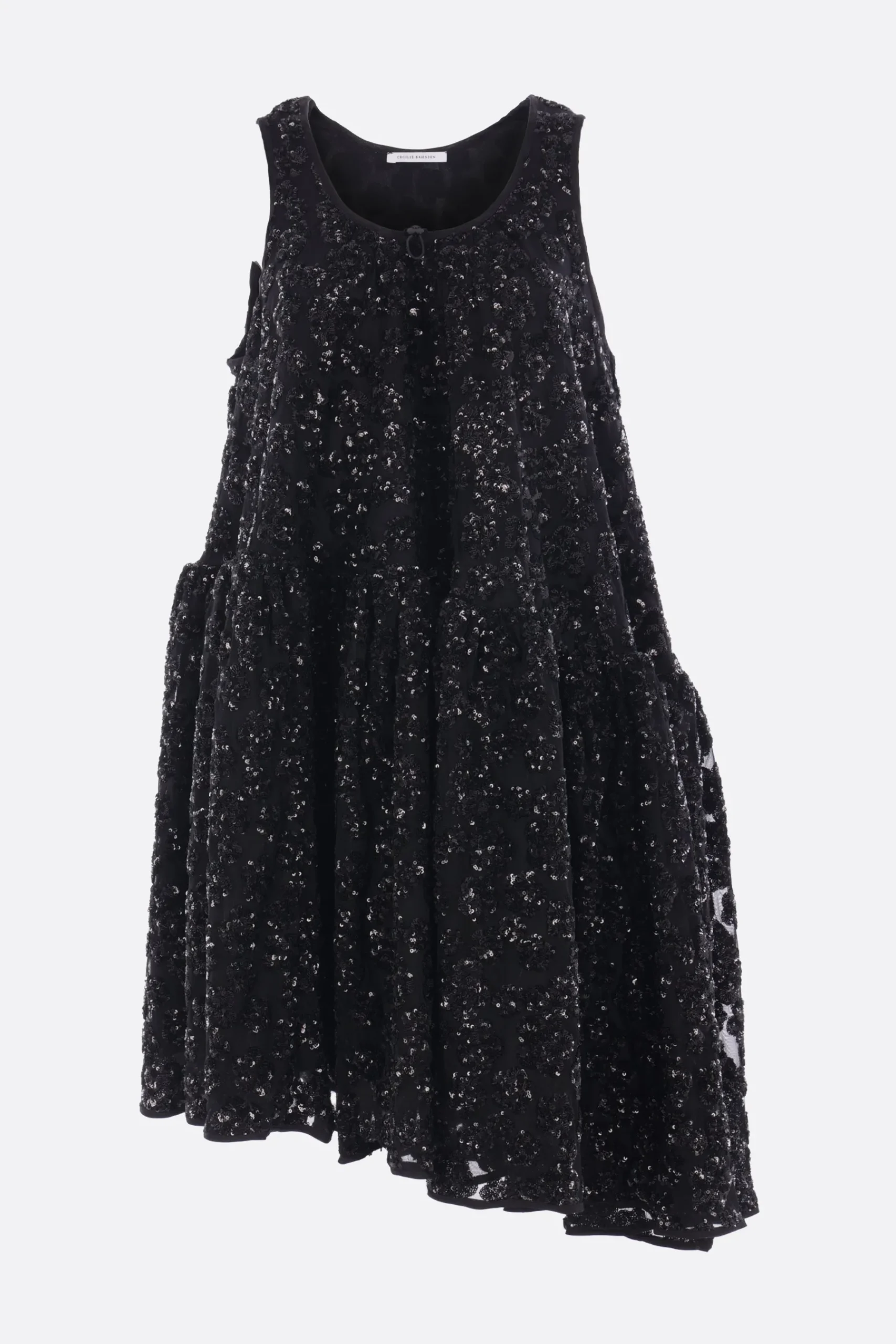 Women CECILIE BAHNSEN Azelia sleeveless dress in sequinned tulle
