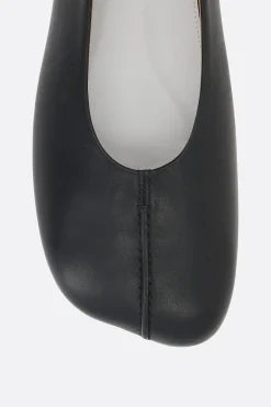 Women MM6 ballerina in stitch-out leather