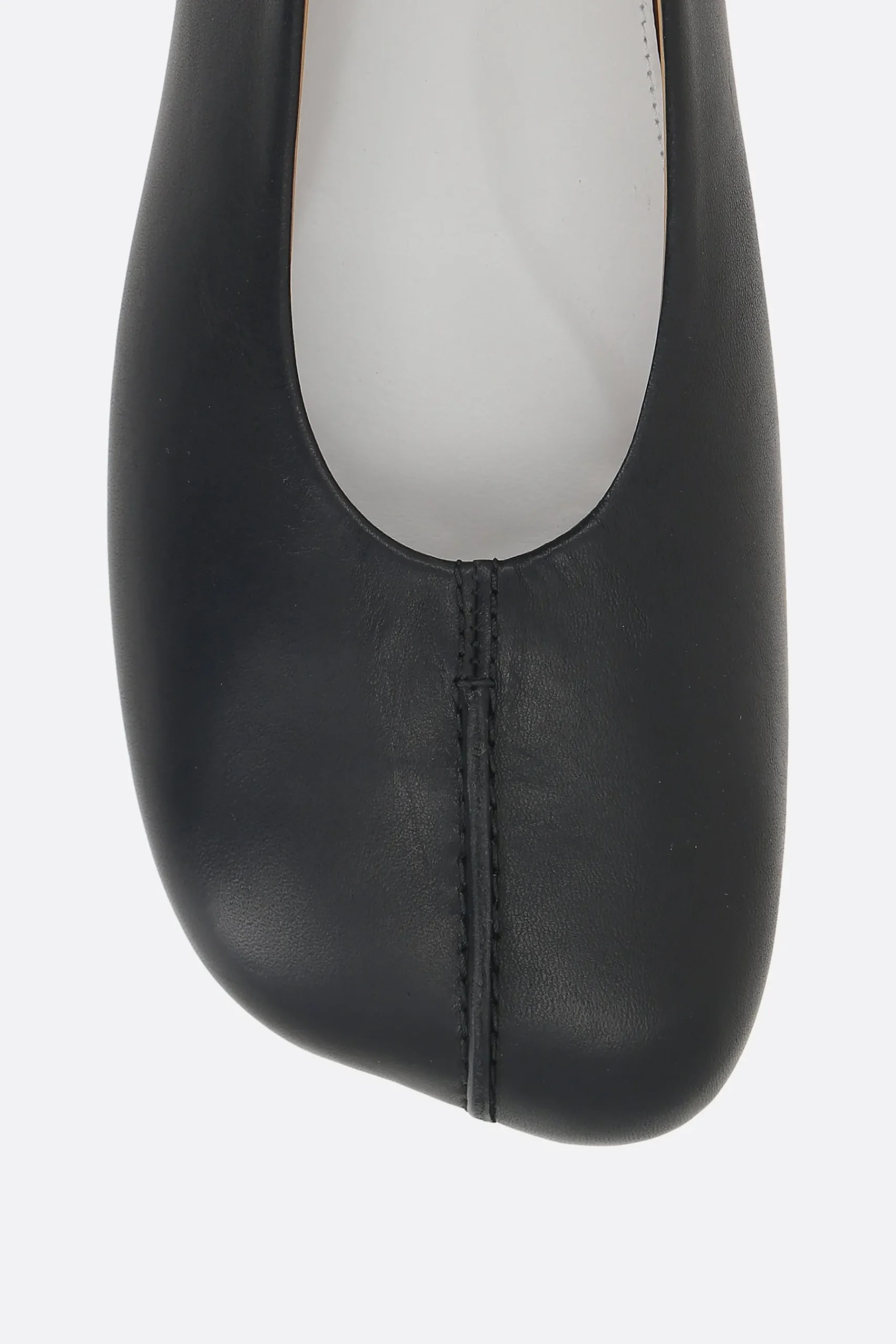 Women MM6 ballerina in stitch-out leather