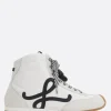 Women LOEWE Ballet Runner 2.0 high-top sneakers in nylon and suede