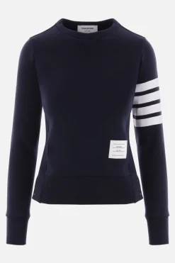 Women THOM BROWNE 4bar detailed jersey sweatshirt