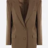 Women DRIES VAN NOTEN Basti oversize jacket in mohair wool