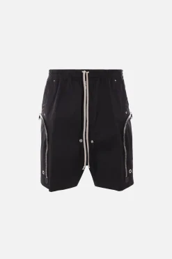 RICK OWENS Bauhaus stretch cotton shorts