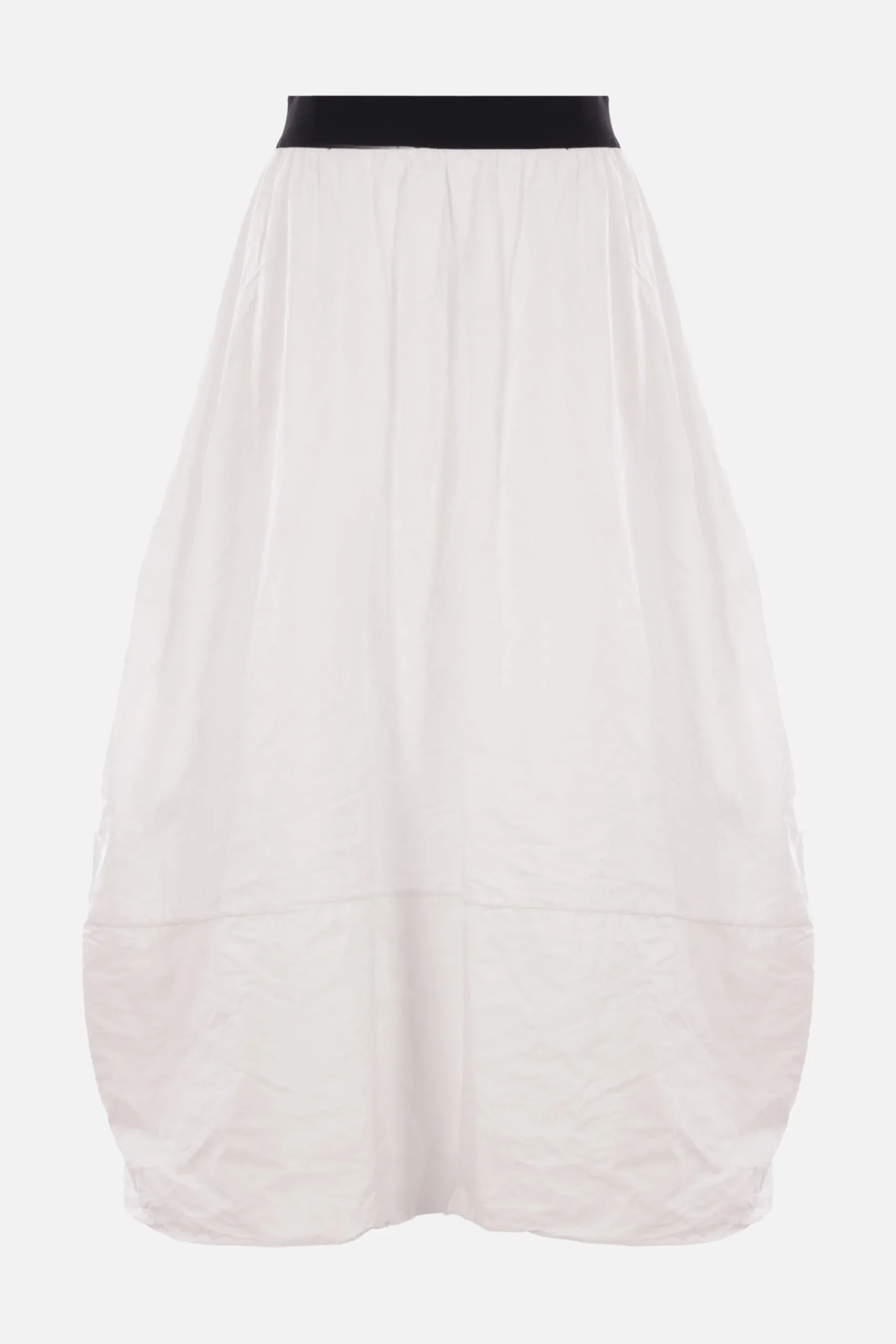 Women MARIA CALDERARA Bell long skirt in crinkled taffetà