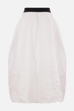 Women MARIA CALDERARA Bell long skirt in crinkled taffetà