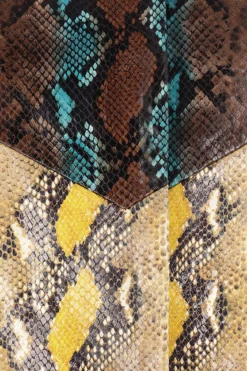 Women CHOPOVA LOWENA Belle coat in python-printed leather