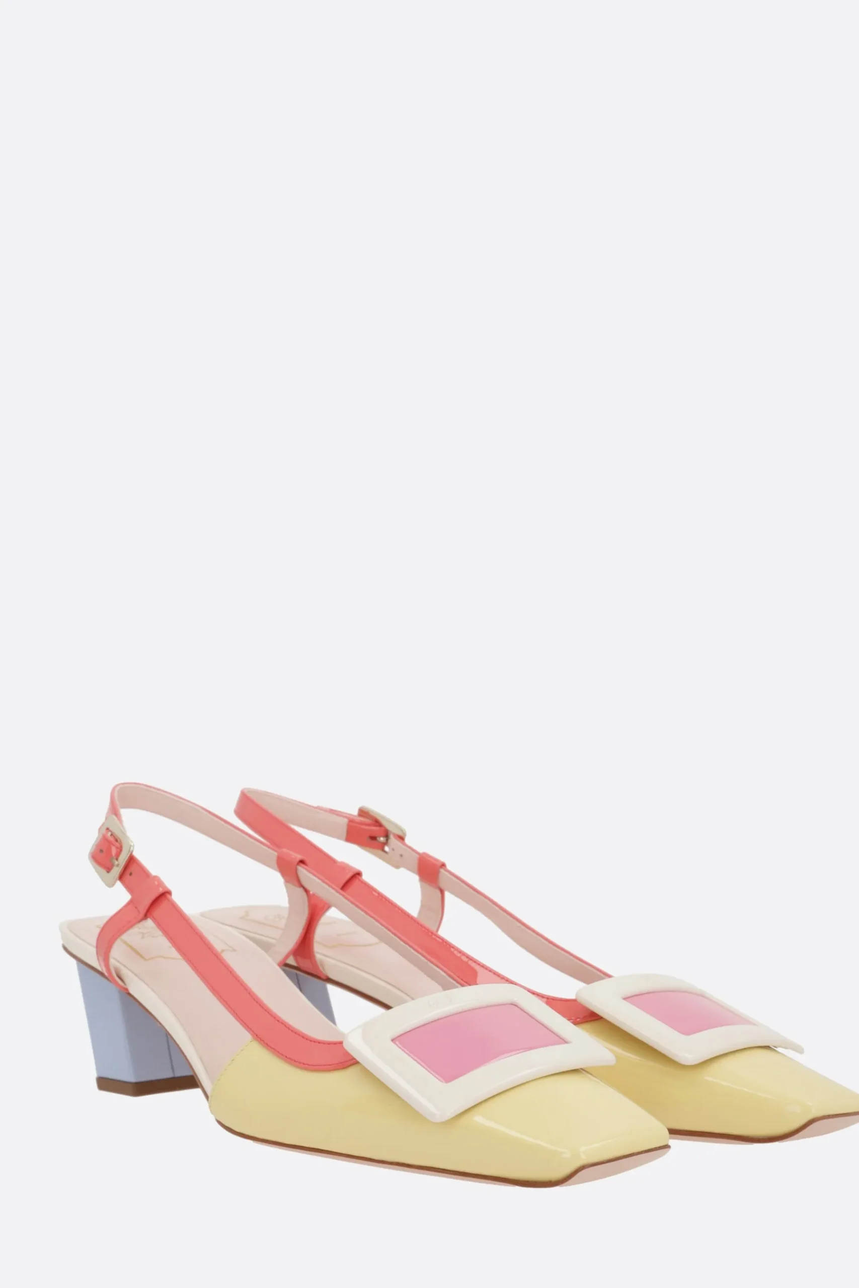 Women ROGER VIVIER Belle Vivier slingbacks in patent leather