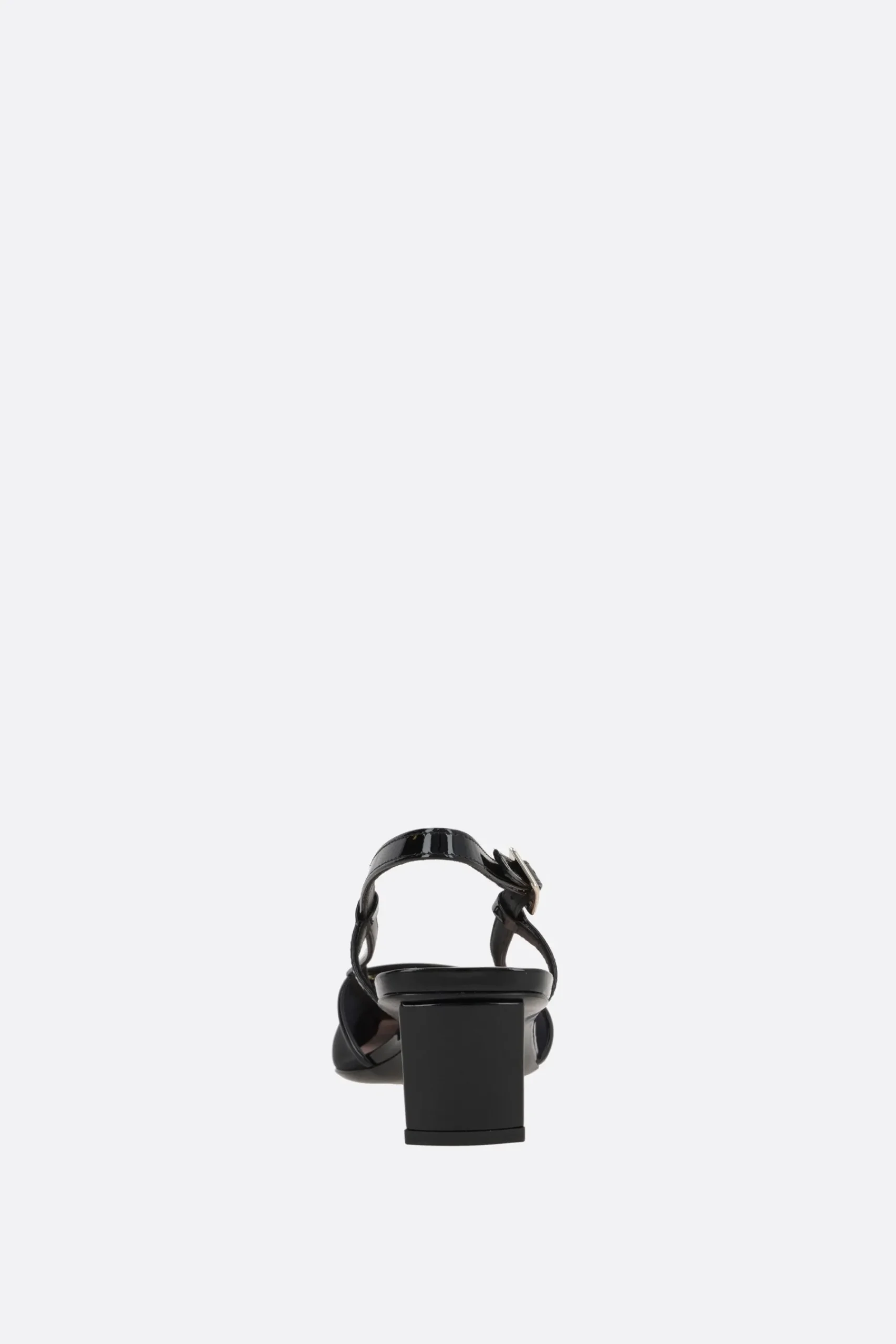 Women ROGER VIVIER Belle Vivier slingbacks in mesh and patent leather