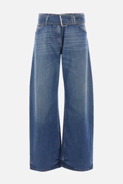 Women ACNE STUDIOS belted denim jeans