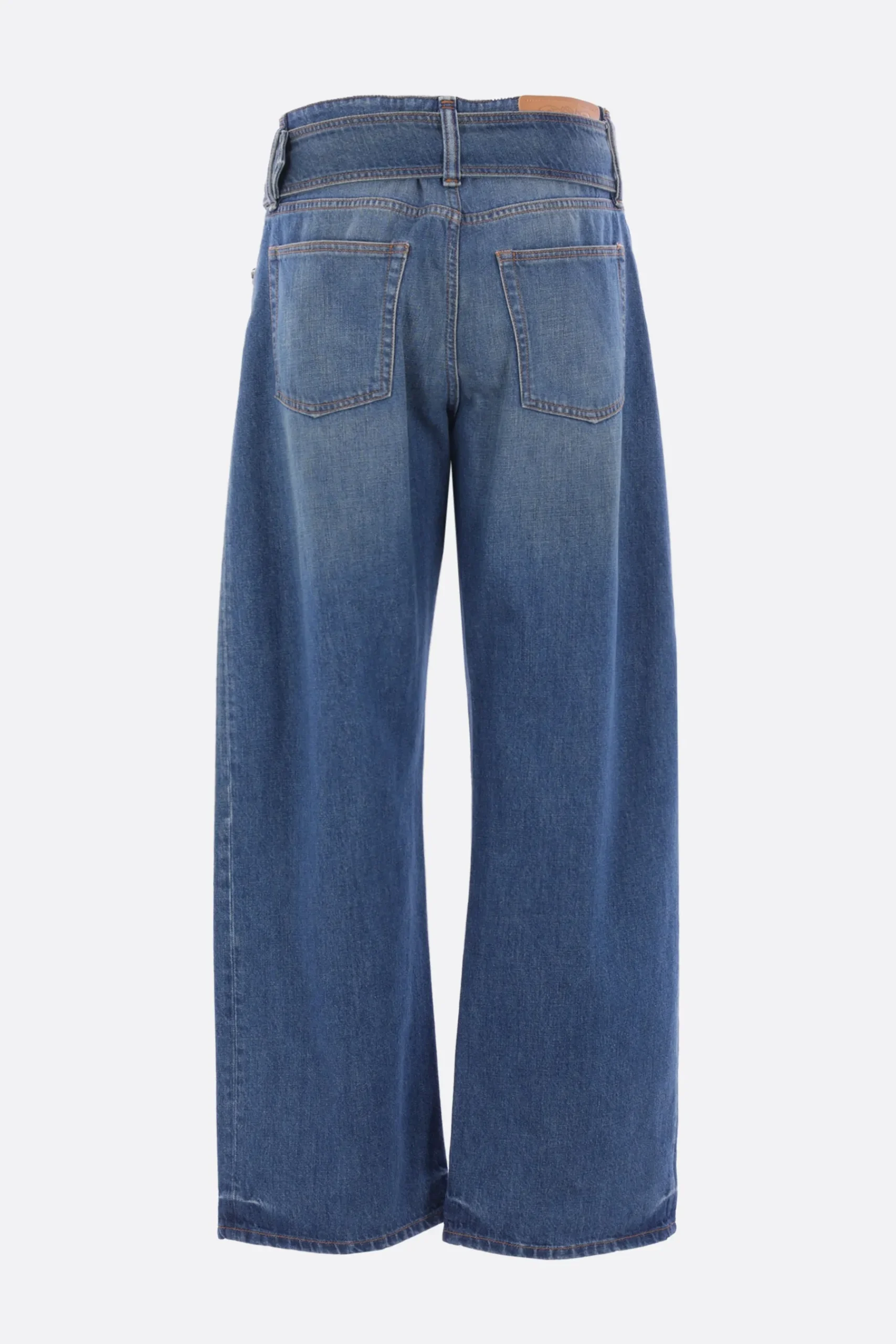 Women ACNE STUDIOS belted denim jeans