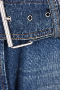 Women ACNE STUDIOS belted denim jeans