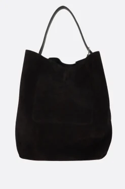 Women TOTEME Belted shoulder bag in suede