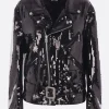 Women JUNYA WATANABE biker jacket in sequinned crepe