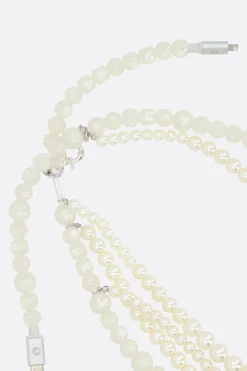 BLESS x Supreme necklace with synthetic pearls