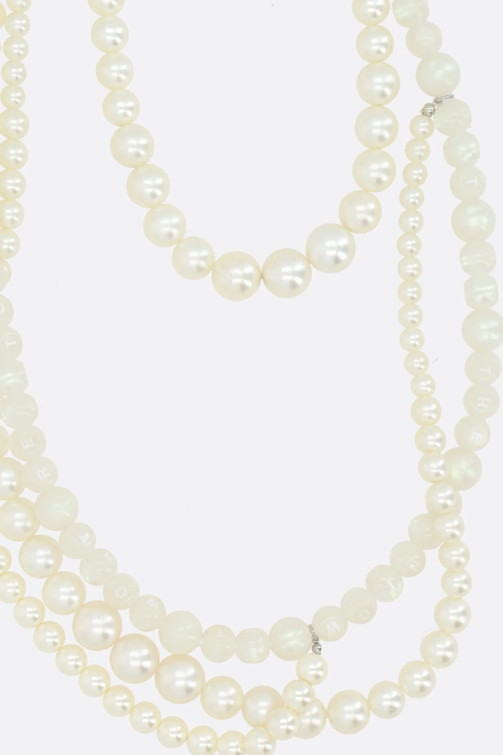BLESS x Supreme necklace with synthetic pearls