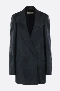 Women DRIES VAN NOTEN Blink double-breasted jacket in jacquard