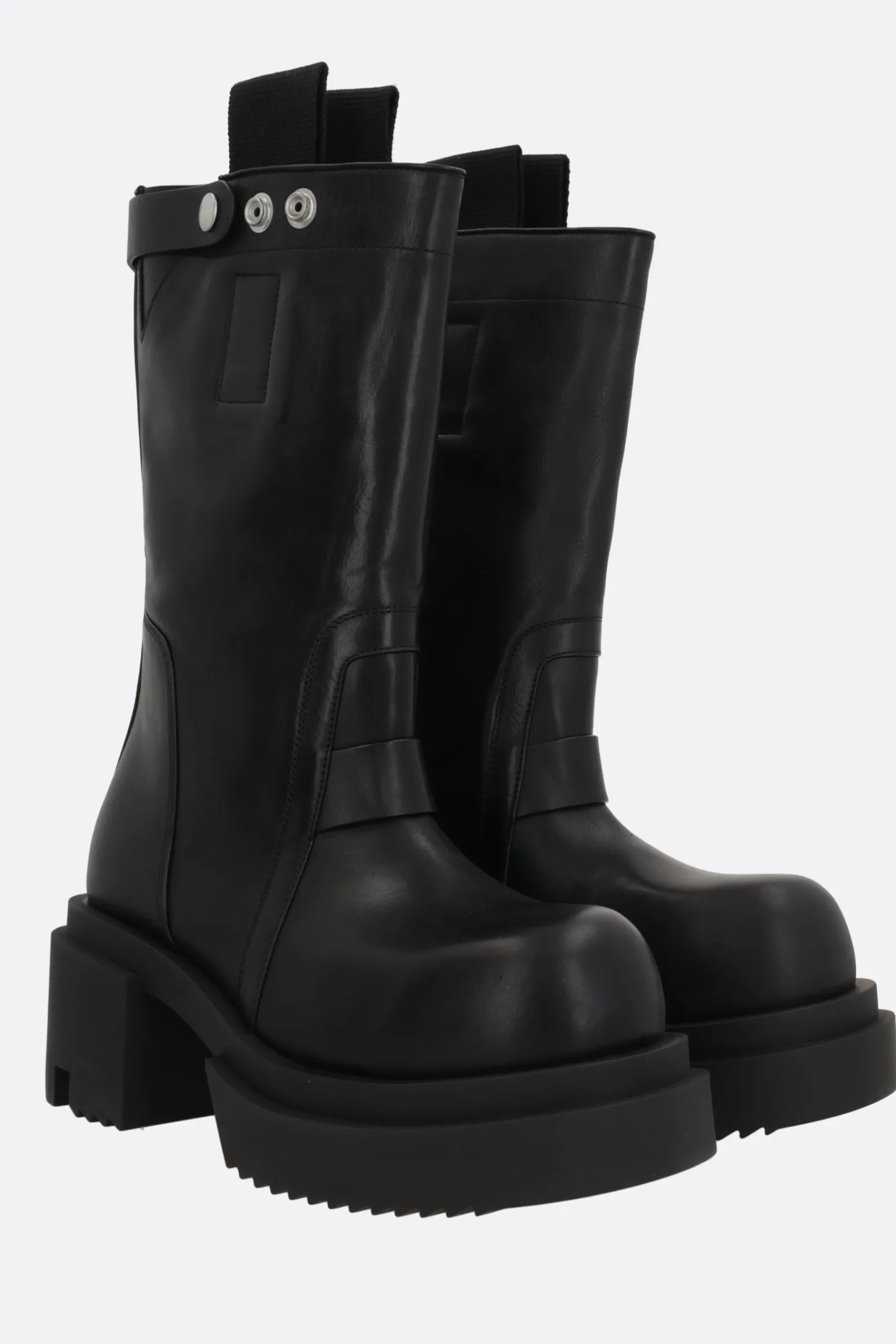 Women RICK OWENS Bogun smooth leather platform boots