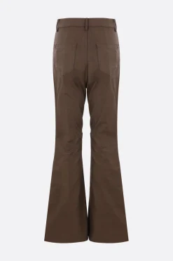 Women RICK OWENS Bolan coated denim flare jeans