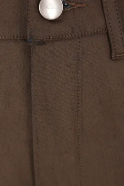 Women RICK OWENS Bolan coated denim flare jeans