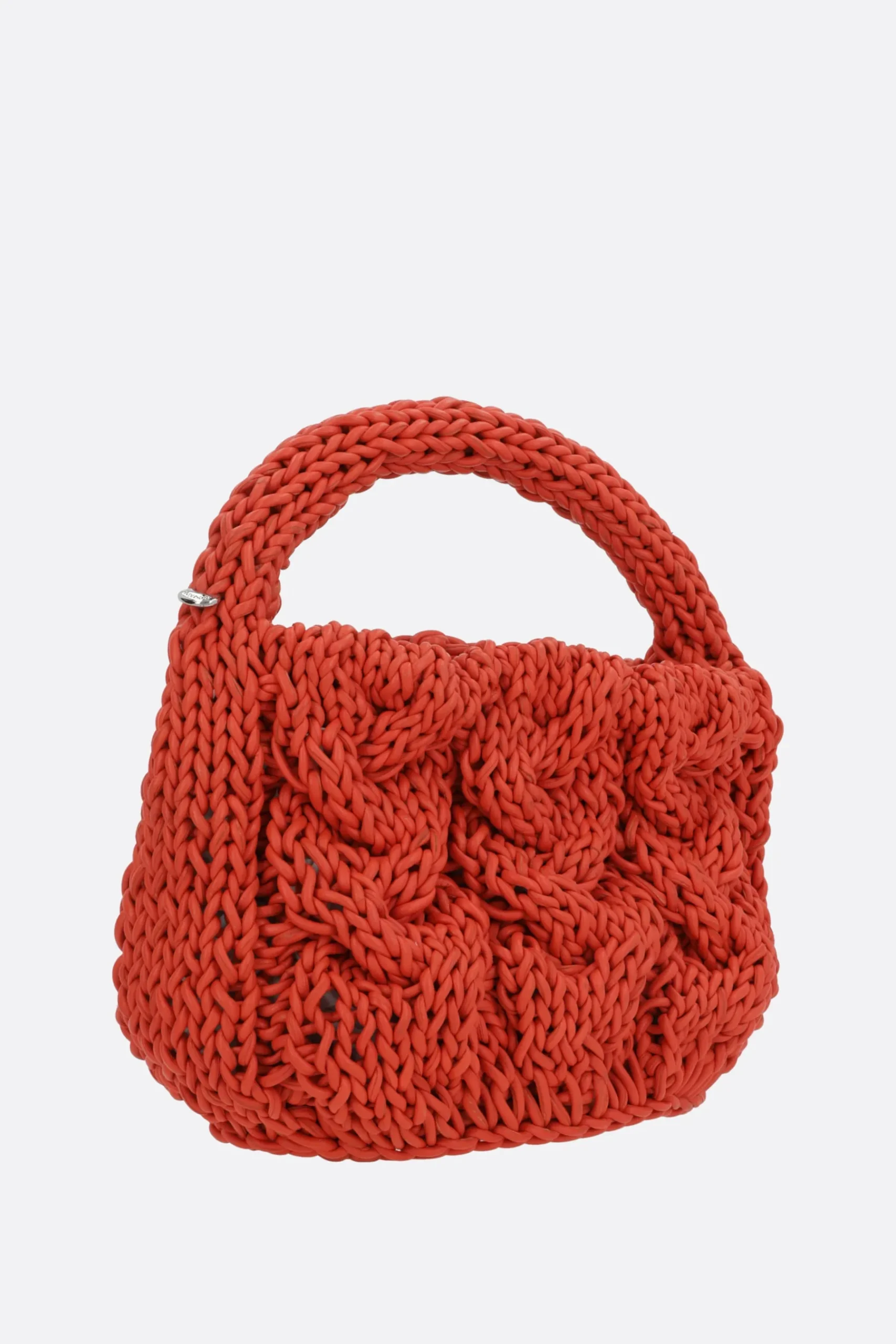 Women JW ANDERSON borsa Cable Knit small in pelle intrecciata