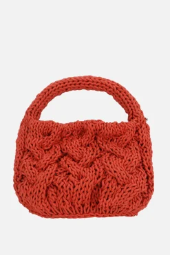 Women JW ANDERSON borsa Cable Knit small in pelle intrecciata